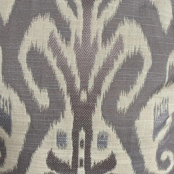 Custom Made Purple Ikat Print Accent Pillow Cover - Picture 3 of 7